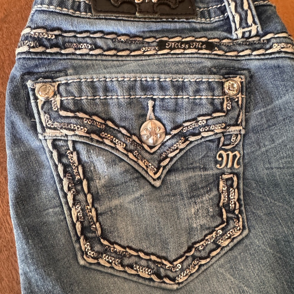 Miss Me Blue Bootcut Jeans